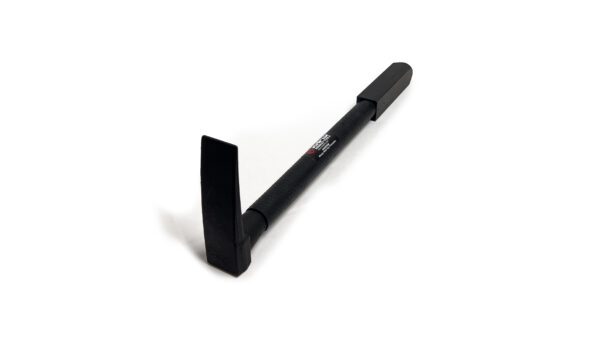 Black tool with a flat head and handle.